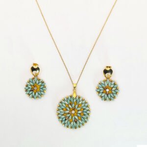 Luz Serena Set – Mandala Necklace & Earrings